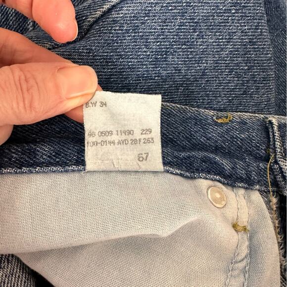 Lee Riders Jeans Unisex 31 x 32 Vintage Cotton Denim High Waist Straight Leg - Picture 9 of 14